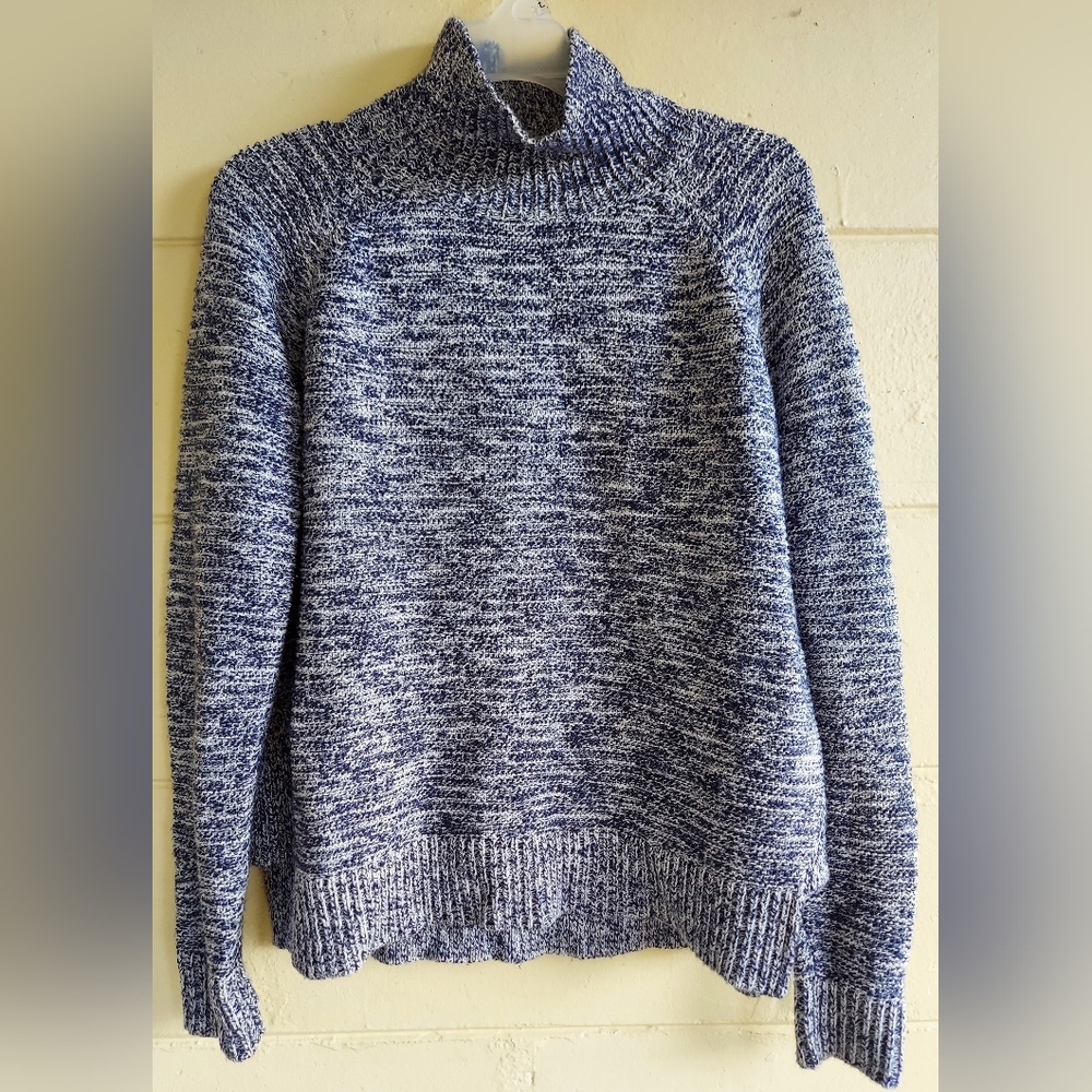 Madewell Mock Turtleneck Knit Sweater Grey G0443